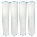 Zoro Approved Supplier Pentair Clean and Clear Plus 520 Replacement Pool Filter 4 Pack Compatible PCC130/C-7472/FC-1978 WP.PNC1978-4P